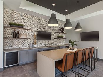 Exclusive clubhouse with social lounge